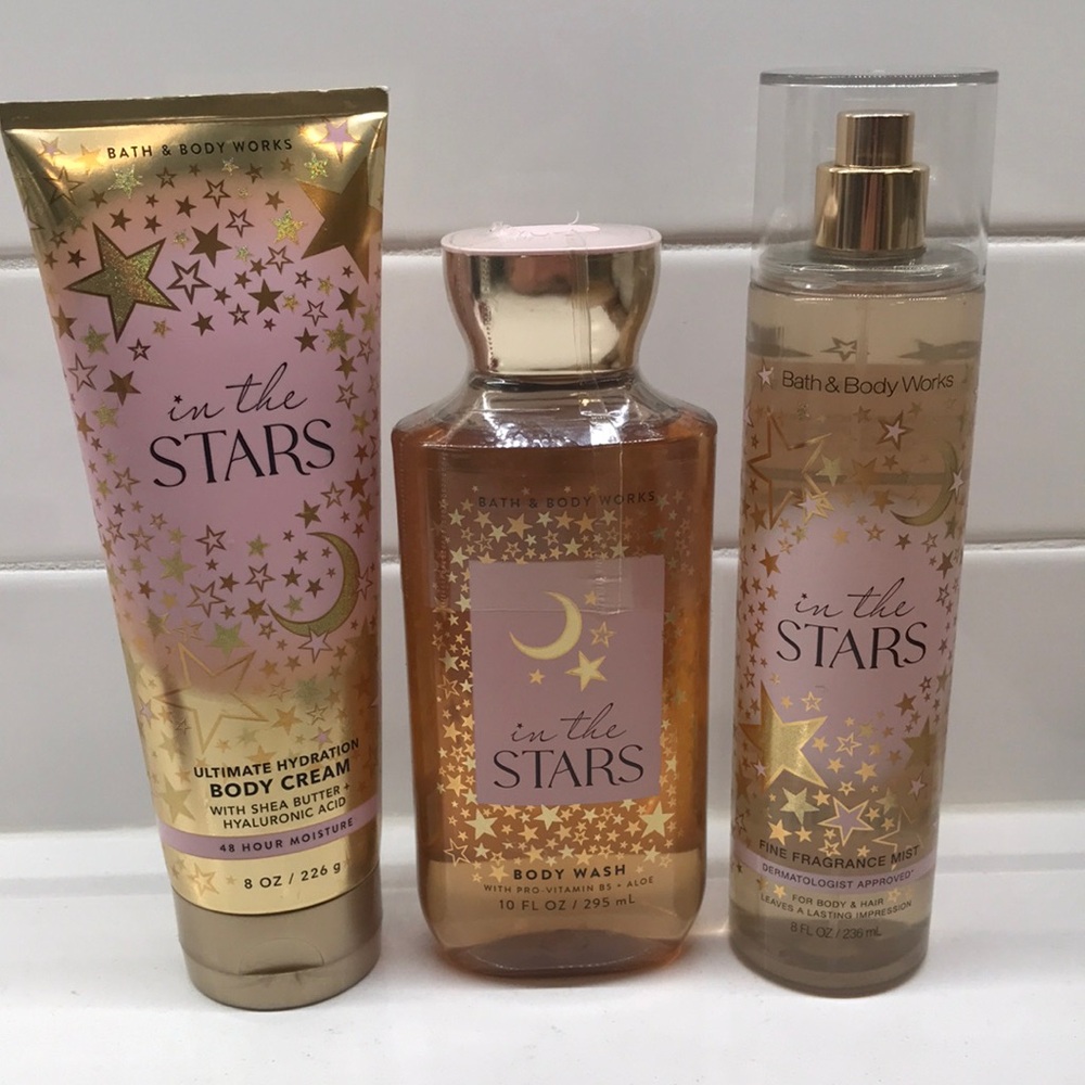 NWT!BBW✨In The Stars Body Body Cream, Body Wash & Fine Fragrance Mist